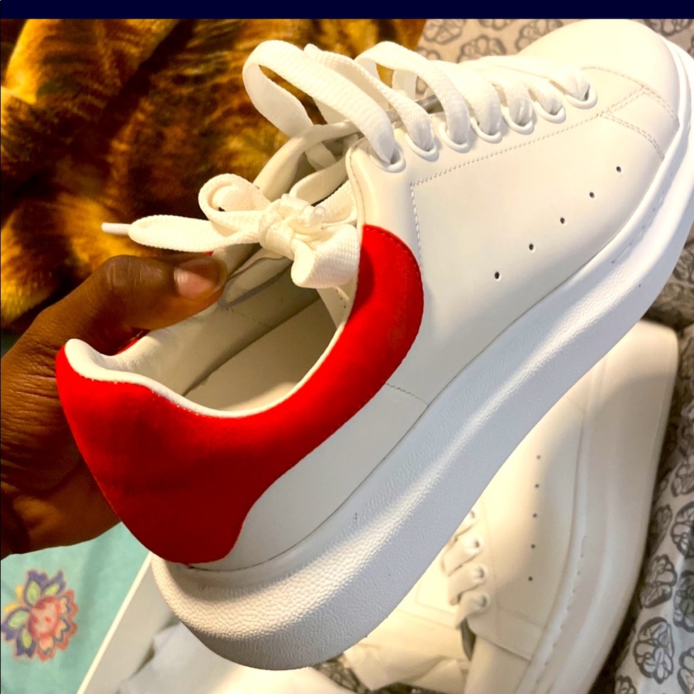 Alexander McQueen red and white designer kit